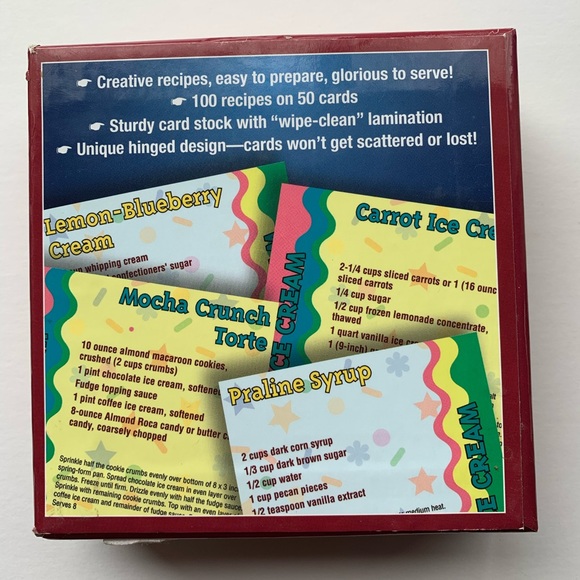 Ice Cream Desserts 100 Recipe Card Deck - Picture 3 of 8